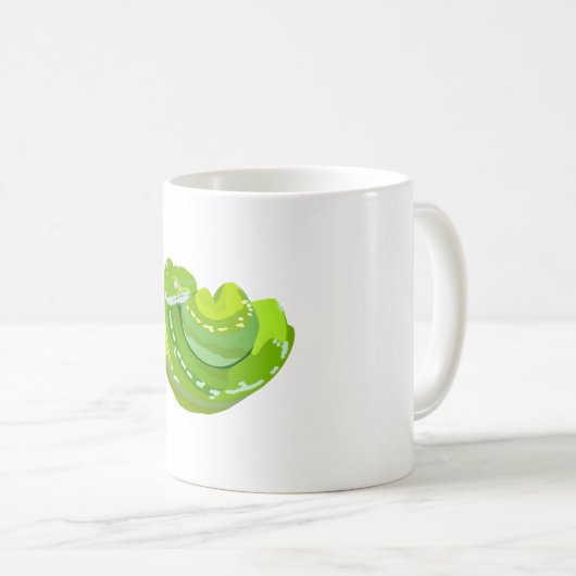 Mug G est pour Green Tree Python (Devant droit)