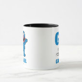Mug G est pour Grover | Ajoutez votre nom (Centre)