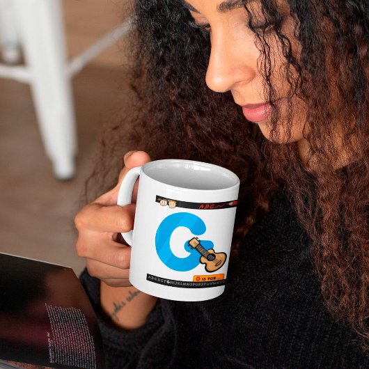 Mug G est pour la guitare