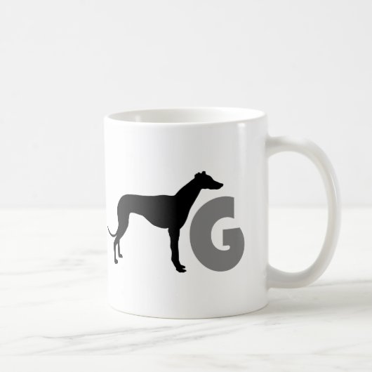 Mug G est pour le lévrier (Droite)