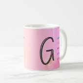 Mug "G" initial (11oz) (Devant droit)