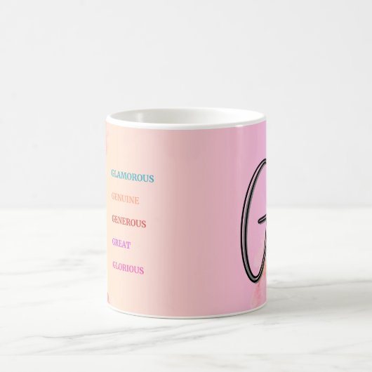 Mug "G" initial (11oz) (Centre)