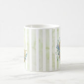 Mug G initial doré sur bandes bleu et blanc (Centre)