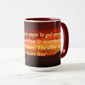 Mug G.K. Chesterton Quote On Getting Enough (Devant droit)