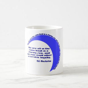 Mug G. K. Chesterton Stormy Sea