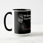 Mug G.K. Citation de Chesterton sur l'éducation (Gauche)