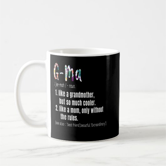 Mug G-Ma Définition Fête des mères et cadeau d'anniver (Gauche)
