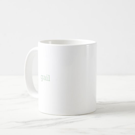 Mug G Monogramme floral initial (Devant gauche)