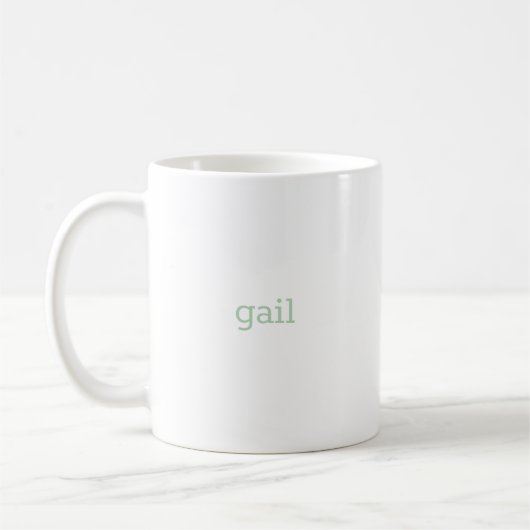 Mug G Monogramme floral initial (Gauche)