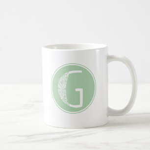 Mug G Monogramme floral initial