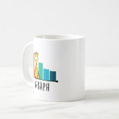 Mug G-raph Funny Giraffe Graph Pun (Devant gauche)