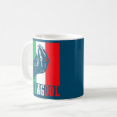 Mug Gabagool Viande italienne américaine avec signe à  (Devant gauche)