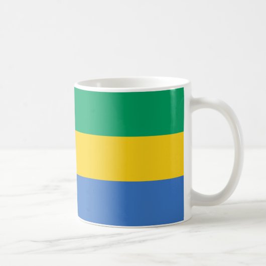 Mug Gabon Drapeau en céramique Musique (Droite)