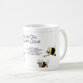 Mug Gaffez les retours d'abeille à la maison (Devant droit)