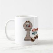 Mug Gage d'échecs, écrous d'échecs et châtaignes (Gauche)