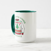 Mug Gagnant du Pull de Noël le Plus Moche à la Premièr (Devant gauche)