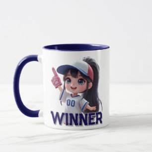 Mug gagnant fan sports dall