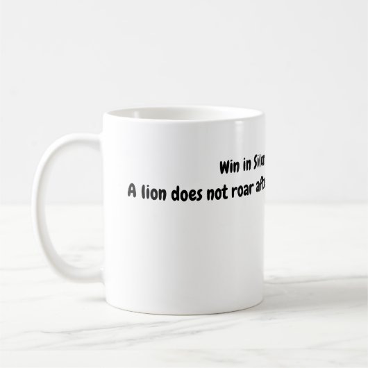 Mug Gagner en silence (Gauche)