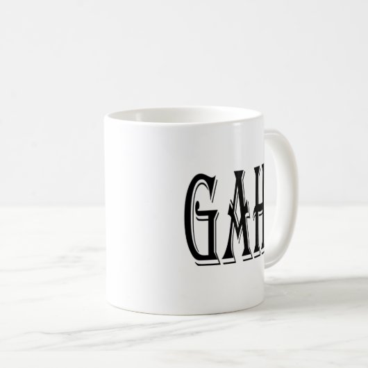 Mug Gah ! Message d'expression (Devant droit)
