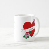 Mug Gàidhlig in love heart Scottish Gaelic (Devant droit)