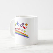 Mug Gaie lesbienne "grand-maman d'arc-en-ciel " (Devant gauche)