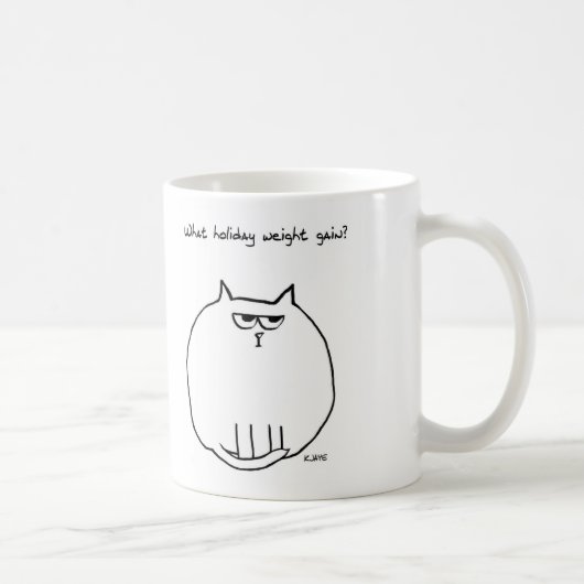 Mug Gain de poids de vacances - Chat en colère est mai (Droite)
