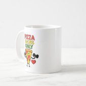 Mug Gains de pizza seulement - humoristique drôle (Devant gauche)