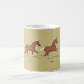 Mug Gaits of the Horse Sorrel Foal Personnalisable Ver (Centre)