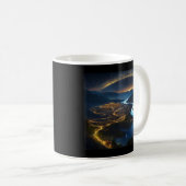 Mug Galactic Chic : Thème Espace Customisé (Devant droit)
