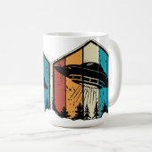 Mug Galactic Reverie : OVNI S'Éclate Sur La Forêt Rétr (Devant droit)