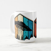 Mug Galactic Reverie : OVNI S'Éclate Sur La Forêt Rétr (Devant gauche)