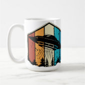 Mug Galactic Reverie : OVNI S'Éclate Sur La Forêt Rétr (Gauche)