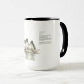 Mug Galapagos en voie de disparition Pingouins Couleur (Devant droit)