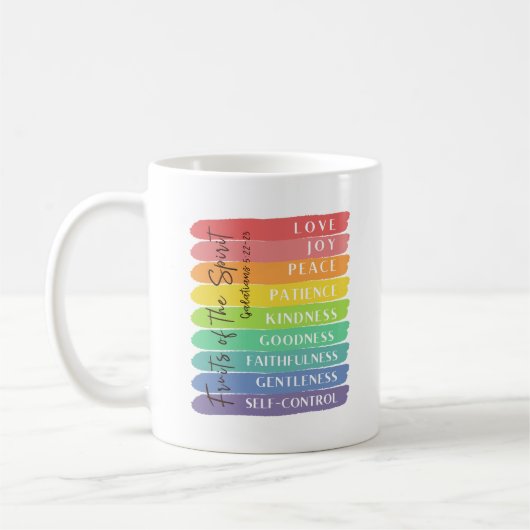 Mug Galates 5:22-23 Fruit de l'Esprit (Gauche)
