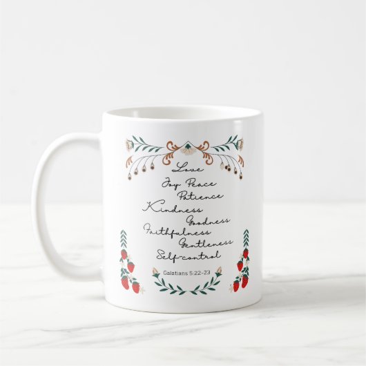 Mug Galates 5:22-23 Fruit de l'Esprit (Gauche)