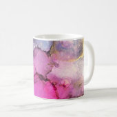 Mug Galaxie - art abstrait d'encre (Devant droit)