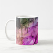 Mug Galaxie - art abstrait d'encre (Gauche)