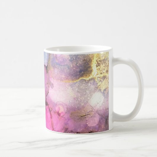 Mug Galaxie - art abstrait d'encre (Droite)