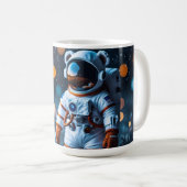 Mug Galaxie Astronaute Bokeh (Devant droit)