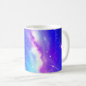 Mug Galaxie bleue céleste et rose (Devant droit)