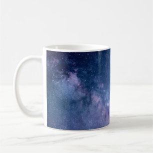 Mug Galaxie bleue et violette numérique
