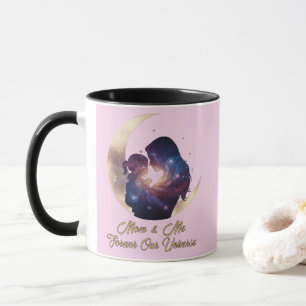 Mug Galaxie Maman & Enfant Silhouette Art Lune