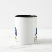 Mug Galaxie Ourse Mère et Oursons Silhouette de Lune (Centre)