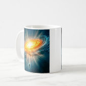 Mug Galaxie spirale dorée Astronaute Science-fiction E (Devant gauche)