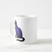 Mug Galaxy Cat Illustration | Cosmic Nebula Cat Lover (Devant gauche)