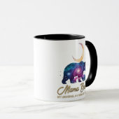 Mug Galaxy Mama Bear & Cubs Moon Silhouette (Devant droit)