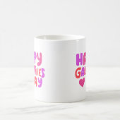 Mug Galentines Jour Bulles Lettres Super Curvy Retro (Centre)