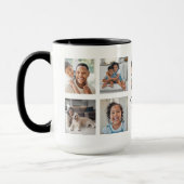 Mug Galerie de 9 photos multi personnalisée pour la fa (Gauche)