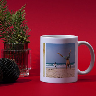Mug Galerie de famille personnalisée de trois images