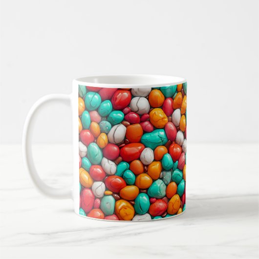 Mug Galets de mer colorés (Gauche)